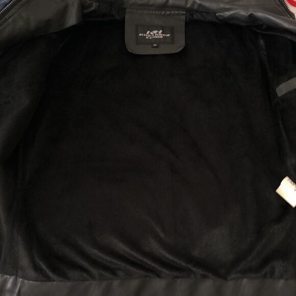 SK M Autumn Faux Leather Lined Moto Jacket with Studs - Picture 15 of 16